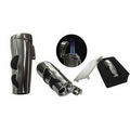 The Evolution Triple Flame Torch Lighter w/ Rubber Grip & Bullet Cutter in Gift Box
